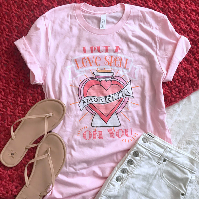 Love Potion Love Spell T-Shirt I Put a Spell on You Valentine's Day T-Shirt