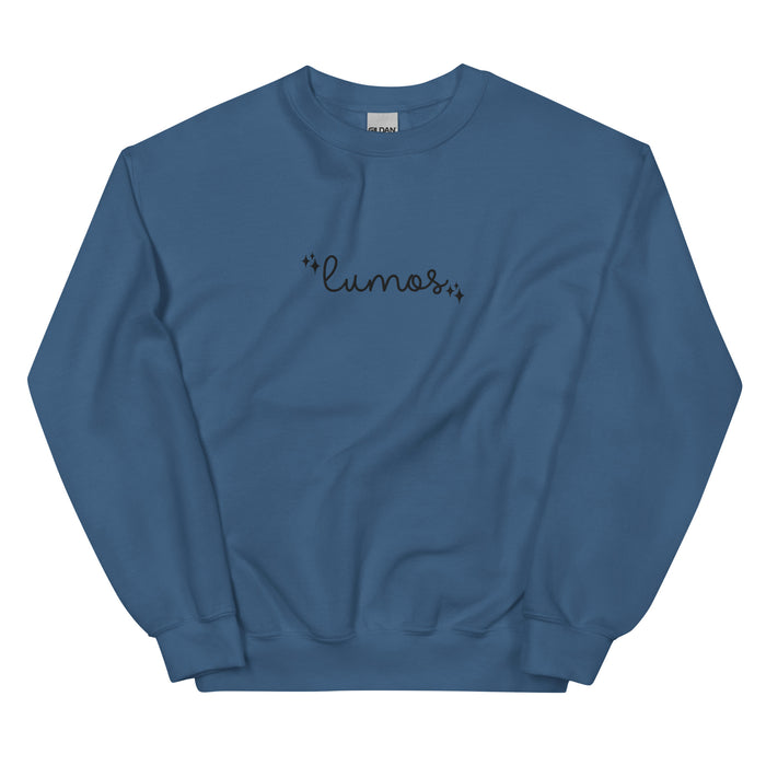 Lumos Light Magic EMBROIDERED Wizard Sweater Unisex Sweatshirt