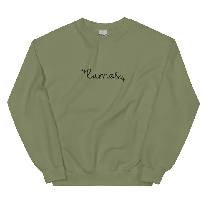 Lumos Light Magic EMBROIDERED Wizard Sweater Unisex Sweatshirt