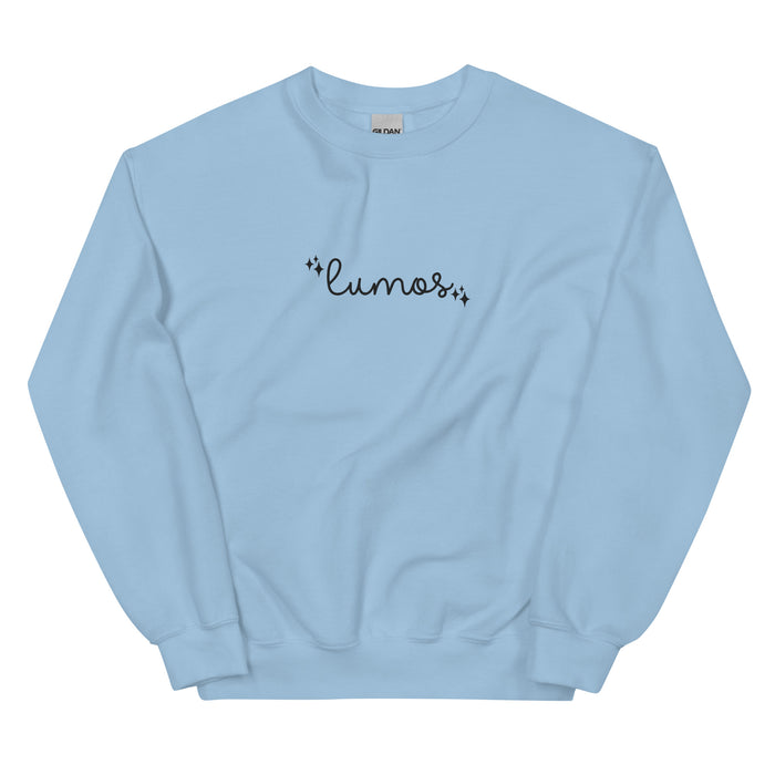 Lumos Light Magic EMBROIDERED Wizard Sweater Unisex Sweatshirt