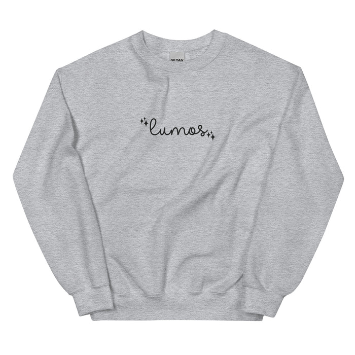 Lumos Light Magic EMBROIDERED Wizard Sweater Unisex Sweatshirt