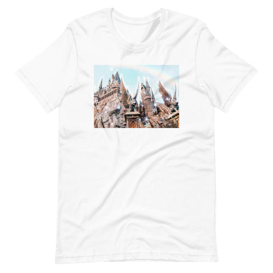 Magical Castle Photo T-Shirt Castle with Gargoyle T-shirt