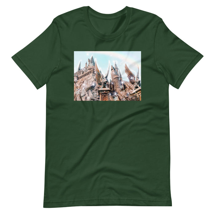 Magical Castle Photo T-Shirt Castle with Gargoyle T-shirt