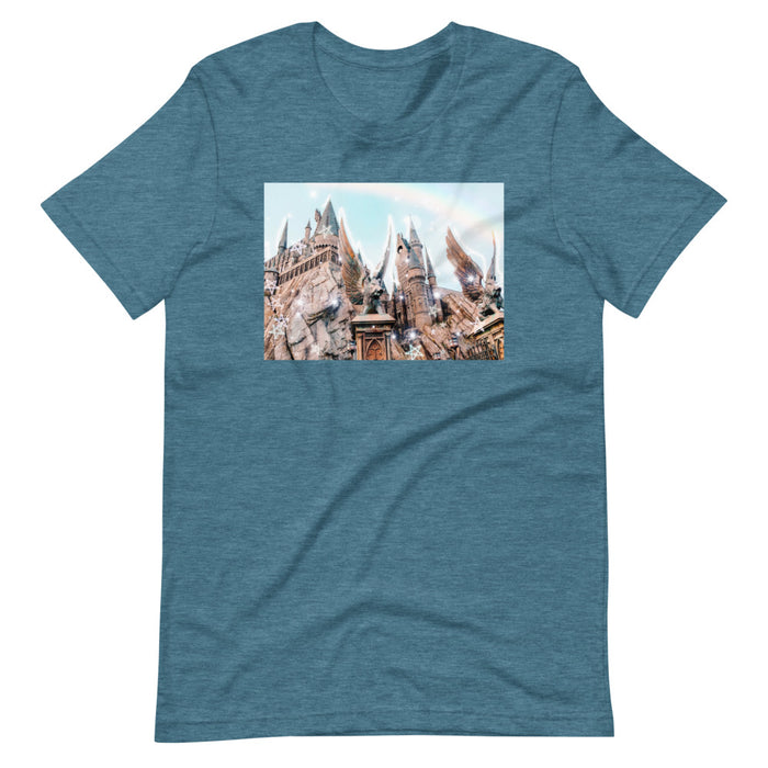 Magical Castle Photo T-Shirt Castle with Gargoyle T-shirt