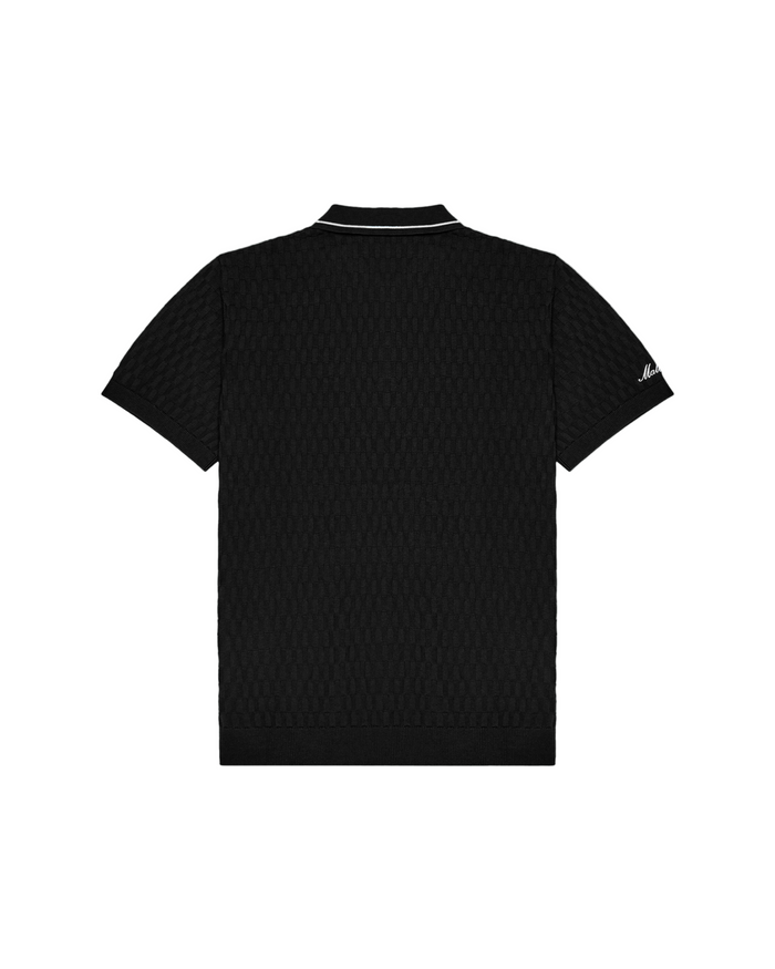 Malbon Crest Knit Polo
