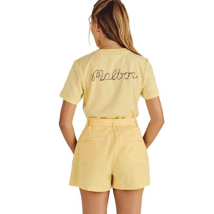 Malbon Women's Amara Blossom Short Yellow Color