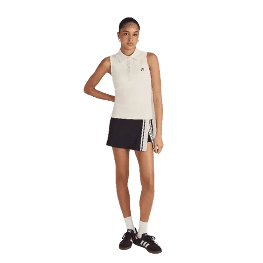 Malbon Women's Claudia Sleeveless Polo white Color