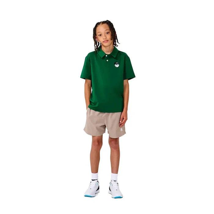 Malbon Youth Baldwin Buckets Polo green color