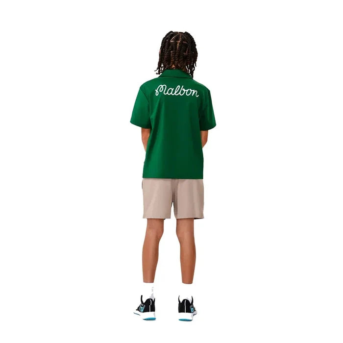 Malbon Youth Baldwin Buckets Polo green color
