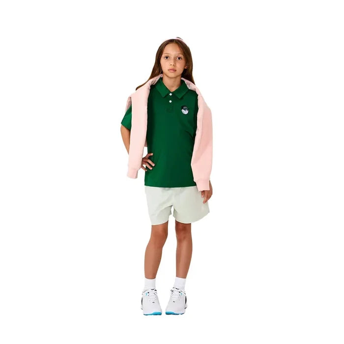 Malbon Youth Baldwin Buckets Polo green color
