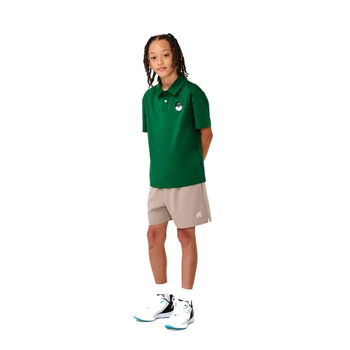 Malbon Youth Baldwin Buckets Polo green color