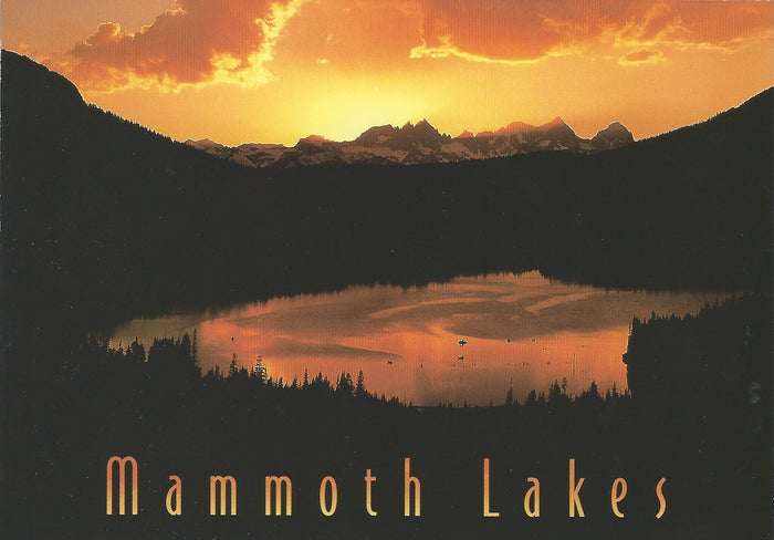 Mammoth Lakes Sunset Postcard-QTY=50