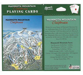 Mammoth Mountain Ski Trail Playing Cards