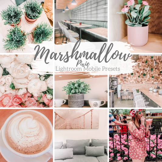 Marshmallow Soft Mobile Lightroom Presets Light and Airy - 4 Presets