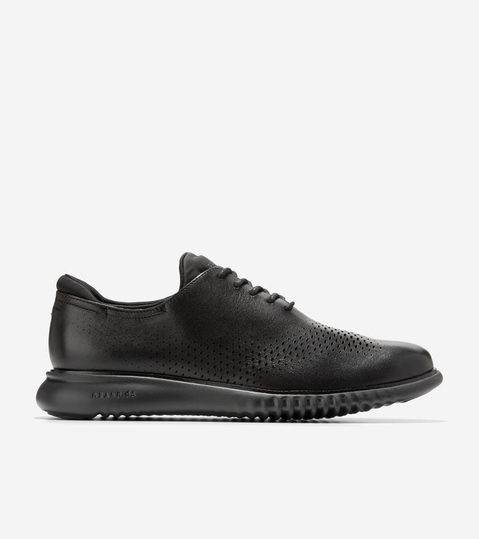 Men's 2.ZERØGRAND Laser Wingtip Oxfords-Black