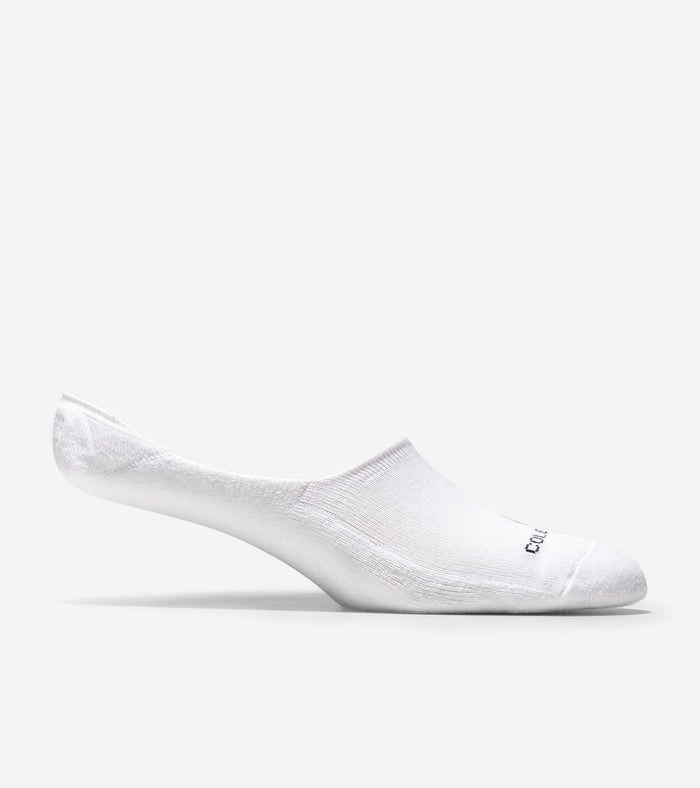 Men's Casual Cushion Sock Liner – 2 Pack-White-Grey Heather