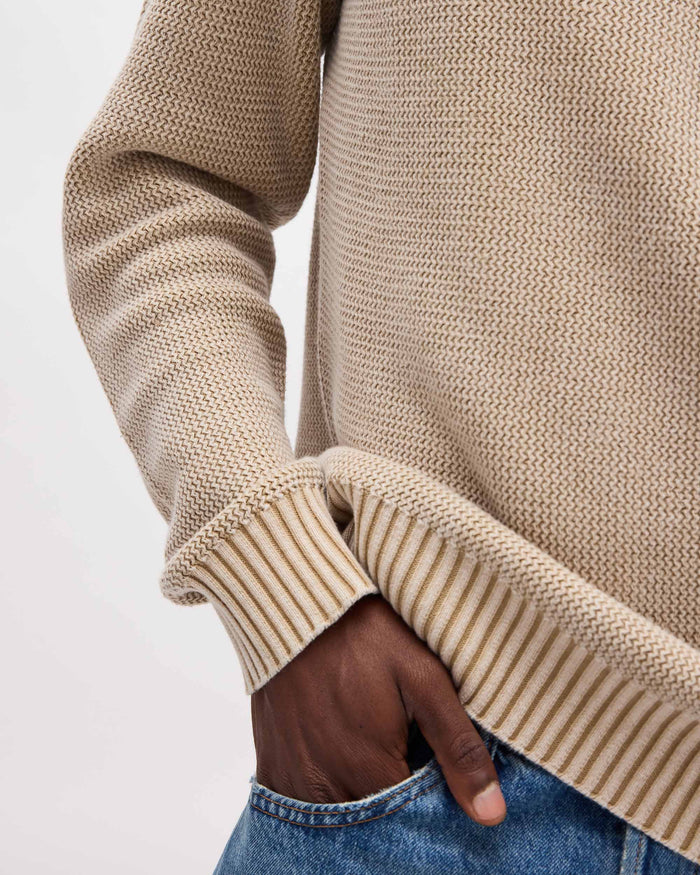 Men's Dune Sweater in Khaki (Tan) | Richer Poorer