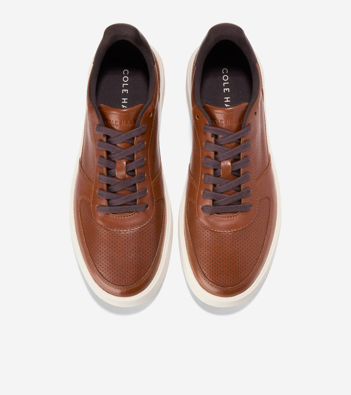 Men's Grand Crosscourt Daily Court Sneakers-British Tan-Chocolate-Ivory