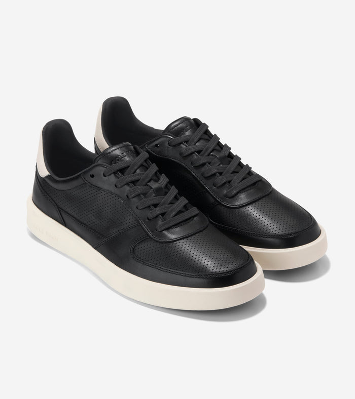 Men's Grand Crosscourt Daily Court Sneakers-Black-Ivory