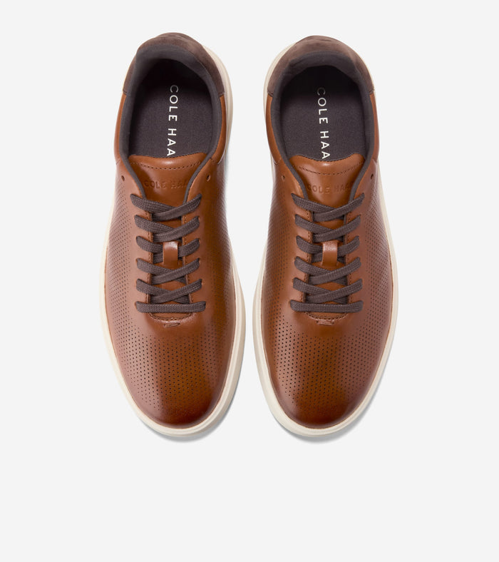 Men's Grand Crosscourt Daily Laser Sneakers-British Tan-Dark Chocolate