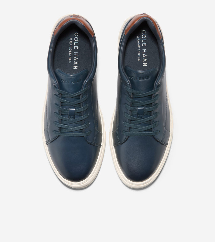 Men's Grand Kittery Court Sneakers-Blueberry-British Tan-Ivory