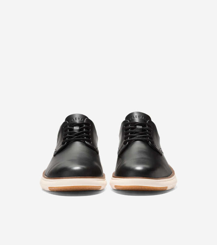 Men's Grand Remix Oxfords-Black Smooth-Ivory