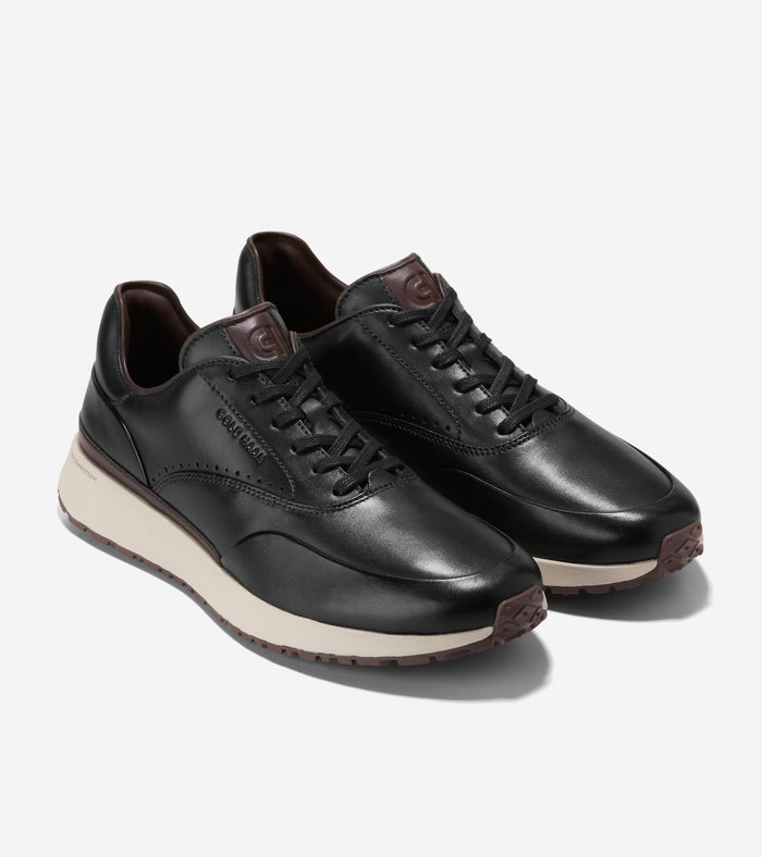 Men's Grandprø Luxe Mile Sneakers-Black-Madeira-Angora