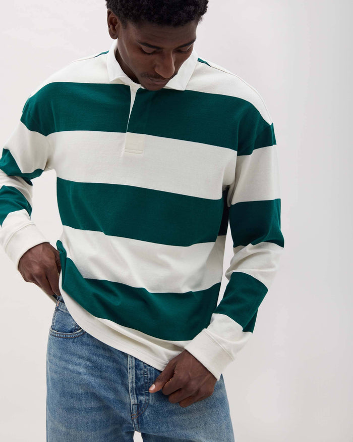 Men's Rugby Polo in Blue Nights Rugby (Blue) | Richer Poorer