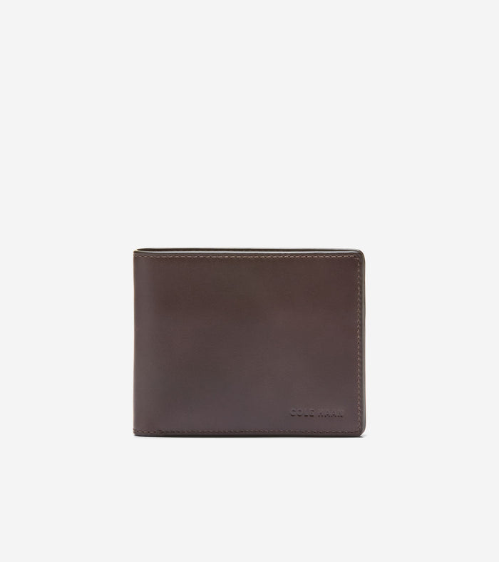 Men's Leather Slimfold Wallet-Brown