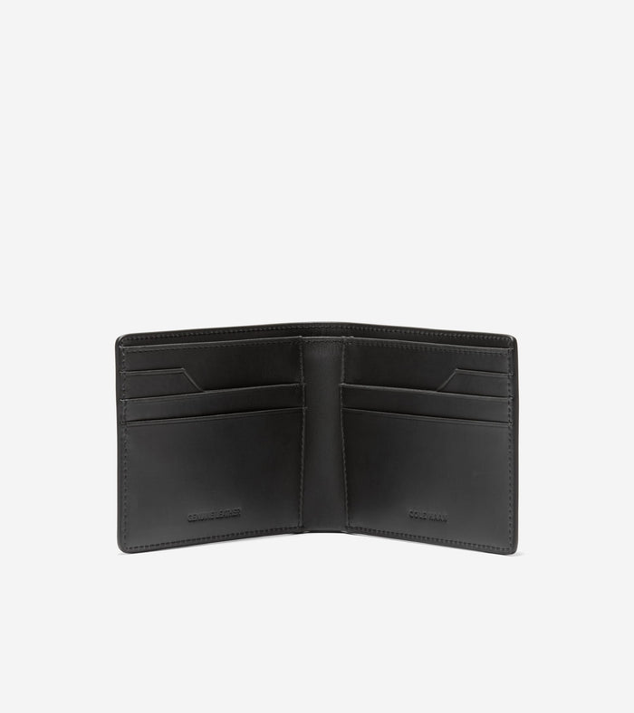 Men's Leather Slimfold Wallet-Black