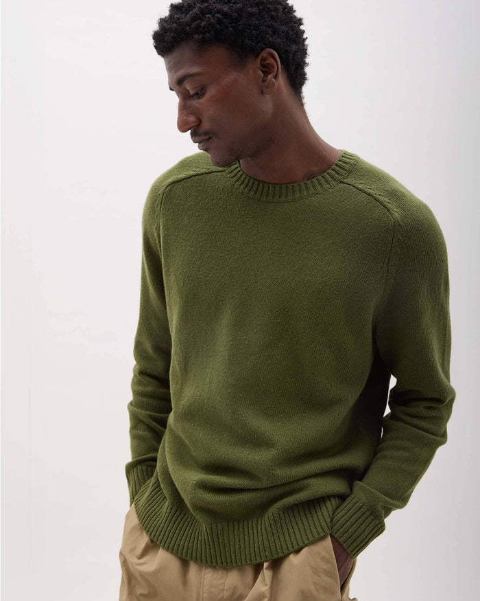 Men's Noel Sweater in Cypress (Green) | Richer Poorer