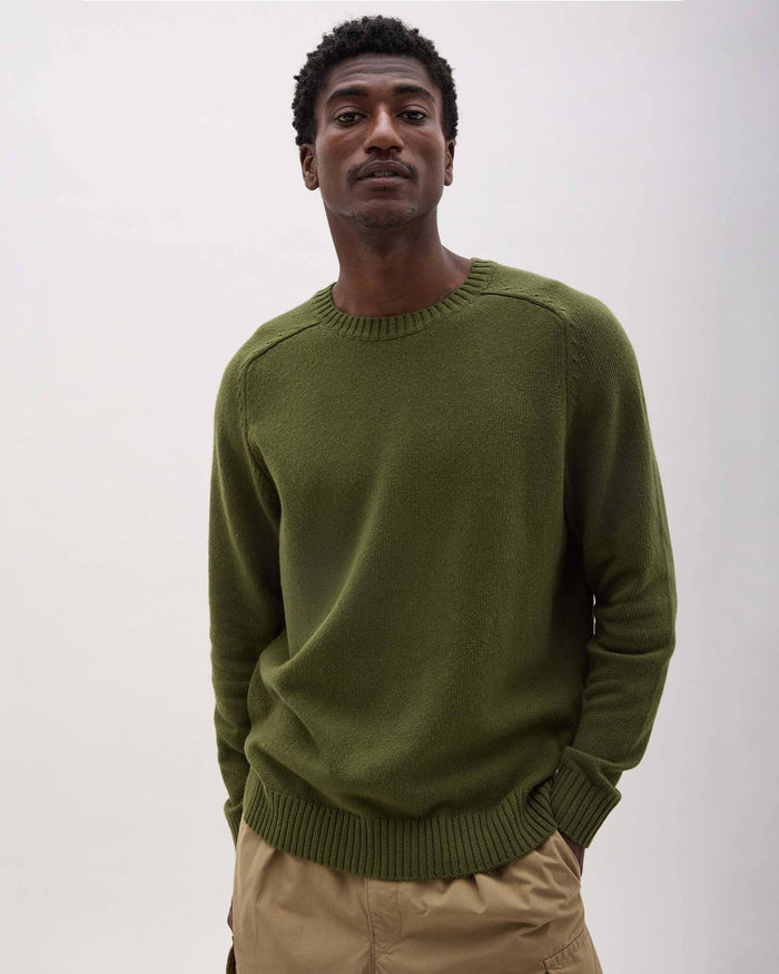 Men's Noel Sweater in Cypress (Green) | Richer Poorer