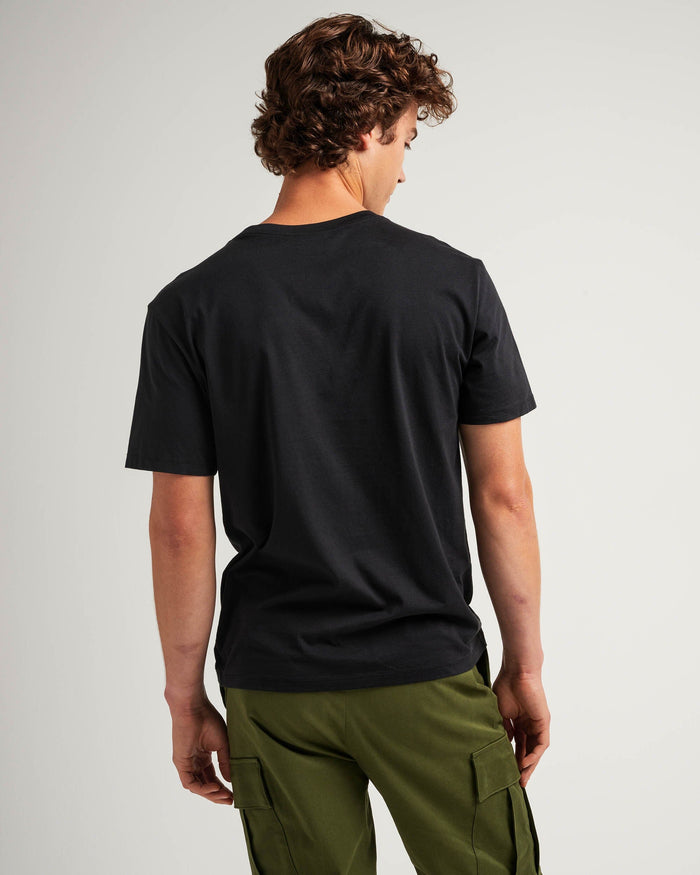 Mens Pima Pocket Tee - Pima Cotton Jersey - Black