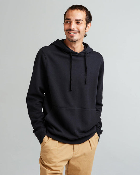 Men's Recycled Fleece Hoodie in Blue Mirage (Blue) | Richer Poorer