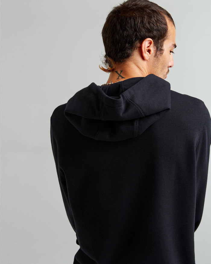Men's Recycled Fleece Hoodie in Blue Mirage (Blue) | Richer Poorer
