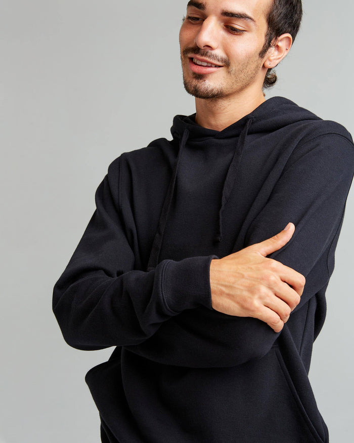 Men's Recycled Fleece Hoodie in Blue Mirage (Blue) | Richer Poorer