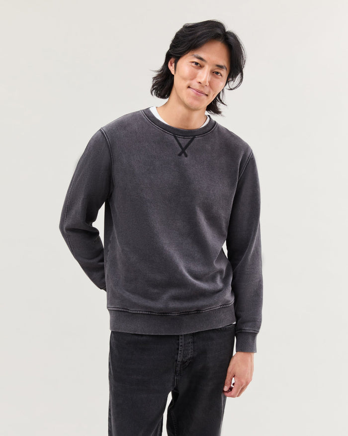 Men's Recycled Fleece Sweatshirt in Truffle (Brown) | Richer Poorer
