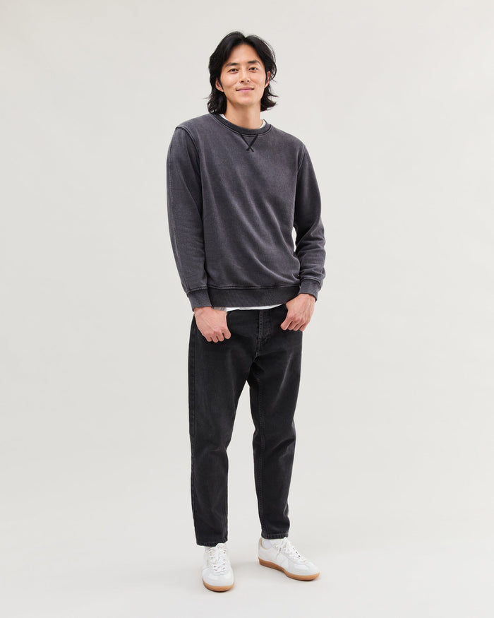 Men's Recycled Fleece Sweatshirt in Truffle (Brown) | Richer Poorer