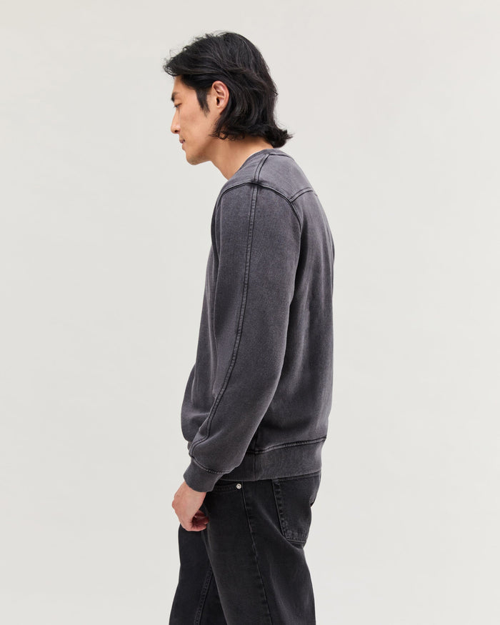 Men's Recycled Fleece Sweatshirt in Truffle (Brown) | Richer Poorer