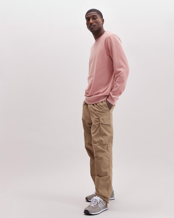 Men's Recycled Fleece Sweatshirt in Blue Mirage (Blue) | Richer Poorer