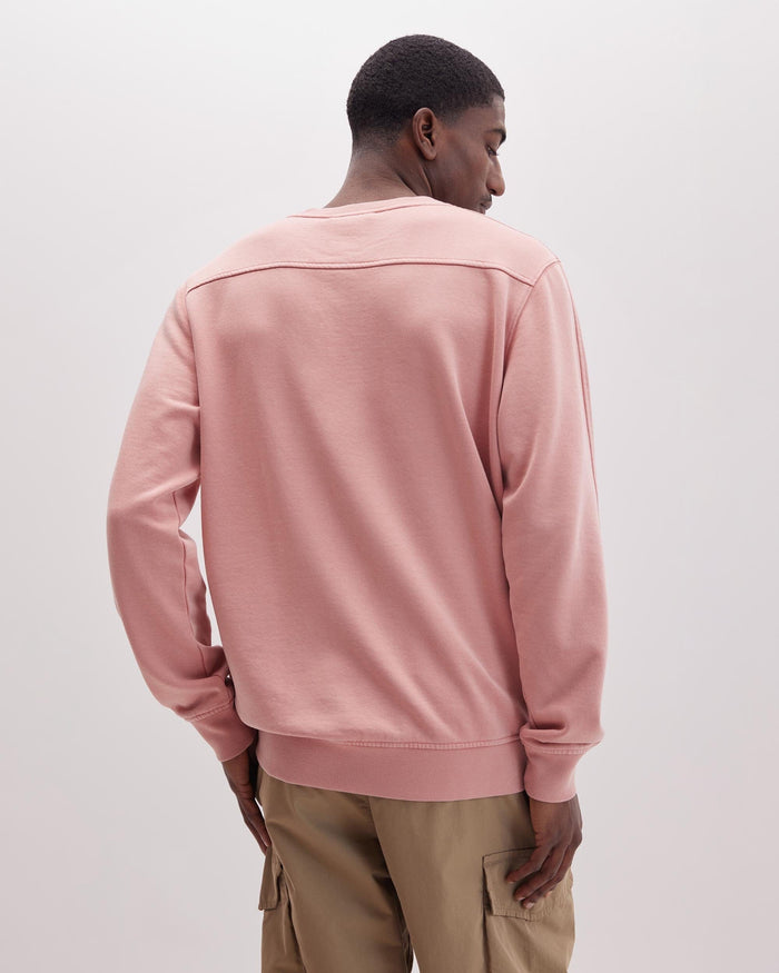Men's Recycled Fleece Sweatshirt in Blue Mirage (Blue) | Richer Poorer