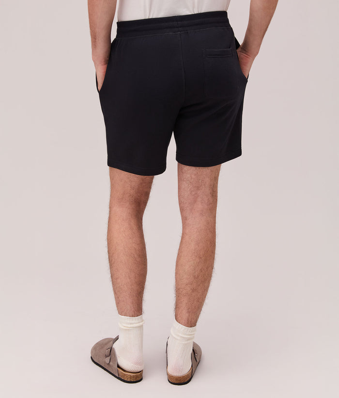 Mens Recycled Fleece Sweatshort | Black