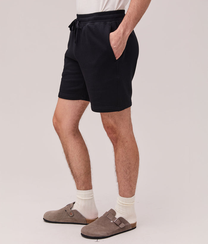 Mens Recycled Fleece Sweatshort | Black