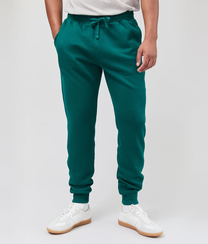 Mens Recycled Fleece Tapered Sweatpant | Rainforest