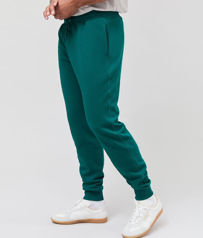 Mens Recycled Fleece Tapered Sweatpant | Rainforest