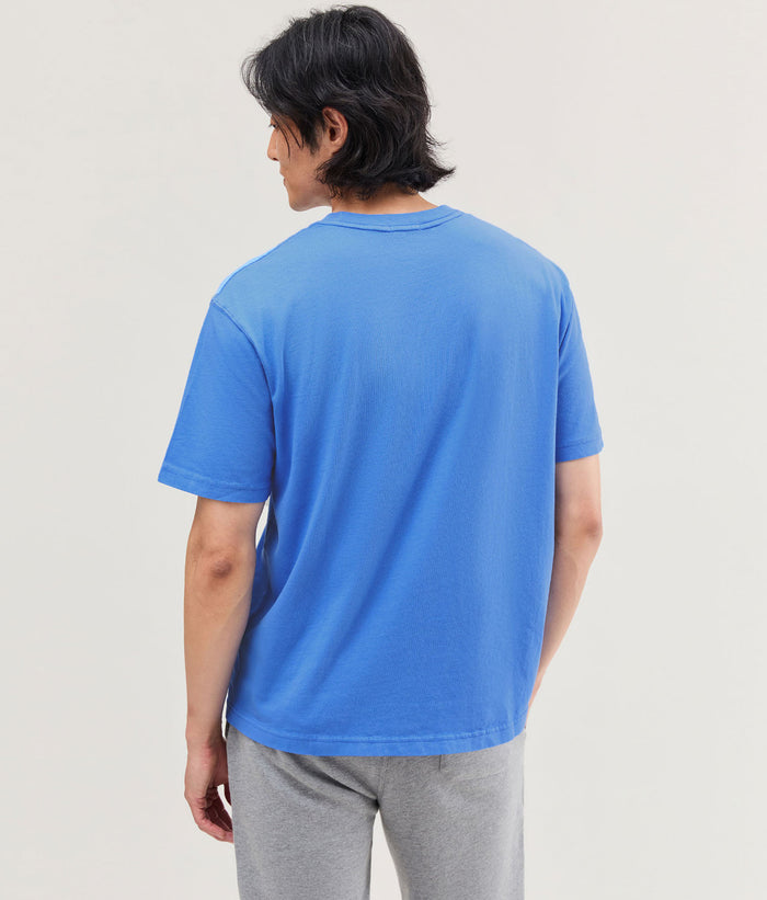 Men's Relaxed Tee in Pop Blue | Richer Poorer