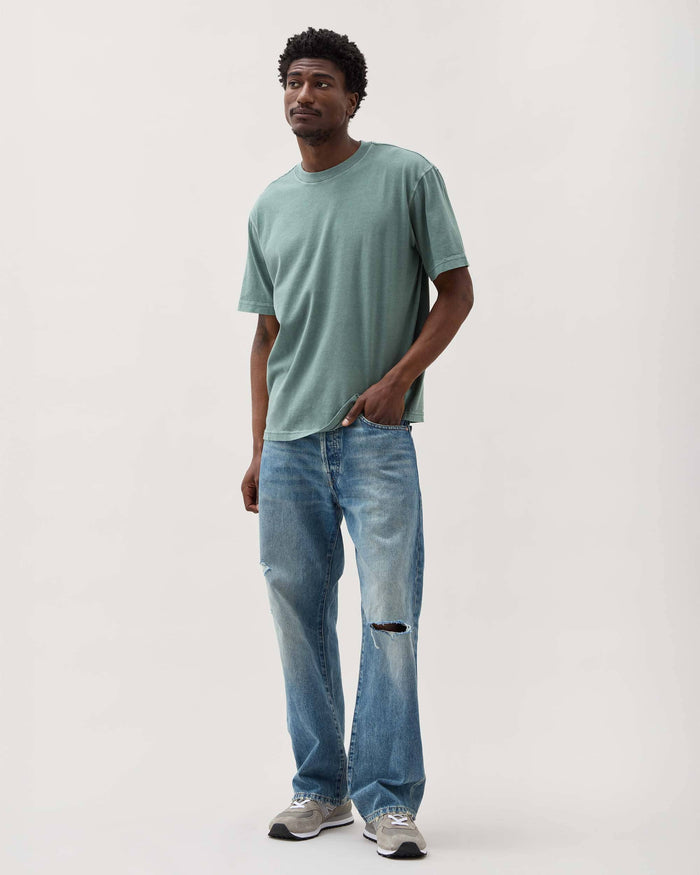 Men's Relaxed Tee in Latte (Brown) | Richer Poorer