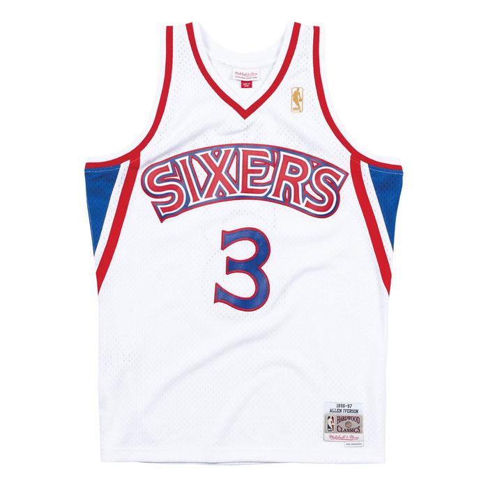 Men's Swingman Jersey Philadelphia 76ers Home 1996-97 Allen Iverson