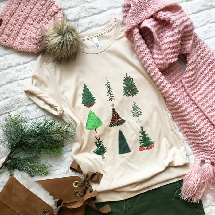 Mickey Christmas Tree Short-Sleeve Unisex T-Shirt