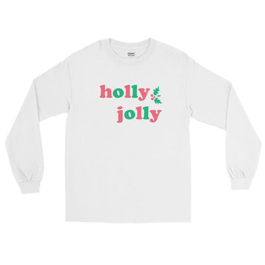 Mickey Holly Jolly Holiday Men’s Long Sleeve Shirt